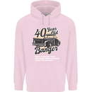 40 Year Old Banger Birthday 40th Year Old Mens 80% Cotton Hoodie Light Pink