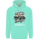 40 Year Old Banger Birthday 40th Year Old Mens 80% Cotton Hoodie Peppermint