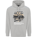 40 Year Old Banger Birthday 40th Year Old Mens 80% Cotton Hoodie Sports Grey