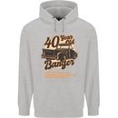 40 Year Old Banger Birthday 40th Year Old Mens 80% Cotton Hoodie Sports Grey