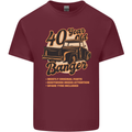 40 Year Old Banger Birthday 40th Year Old Mens Cotton T-Shirt Tee Top Maroon