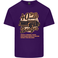 40 Year Old Banger Birthday 40th Year Old Mens Cotton T-Shirt Tee Top Purple
