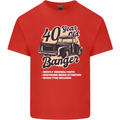 40 Year Old Banger Birthday 40th Year Old Mens Cotton T-Shirt Tee Top Red