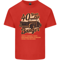 40 Year Old Banger Birthday 40th Year Old Mens Cotton T-Shirt Tee Top Red