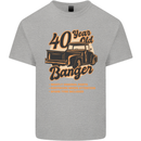 40 Year Old Banger Birthday 40th Year Old Mens Cotton T-Shirt Tee Top Sports Grey