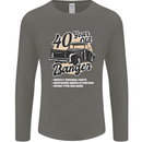 40 Year Old Banger Birthday 40th Year Old Mens Long Sleeve T-Shirt Charcoal