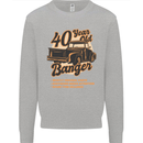 40 Year Old Banger Birthday 40th Year Old Mens Sweatshirt Jumper Sports Grey