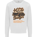 40 Year Old Banger Birthday 40th Year Old Mens Sweatshirt Jumper White