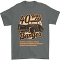 40 Year Old Banger Birthday 40th Year Old Mens T-Shirt 100% Cotton Charcoal