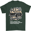40 Year Old Banger Birthday 40th Year Old Mens T-Shirt 100% Cotton Forest Green