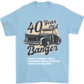 40 Year Old Banger Birthday 40th Year Old Mens T-Shirt 100% Cotton Light Blue