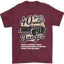 40 Year Old Banger Birthday 40th Year Old Mens T-Shirt 100% Cotton Maroon