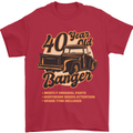 40 Year Old Banger Birthday 40th Year Old Mens T-Shirt 100% Cotton Red