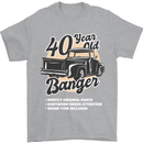 40 Year Old Banger Birthday 40th Year Old Mens T-Shirt 100% Cotton Sports Grey