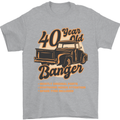 40 Year Old Banger Birthday 40th Year Old Mens T-Shirt 100% Cotton Sports Grey