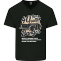 40 Year Old Banger Birthday 40th Year Old Mens V-Neck Cotton T-Shirt Black