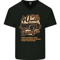 40 Year Old Banger Birthday 40th Year Old Mens V-Neck Cotton T-Shirt Black