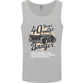 40 Year Old Banger Birthday 40th Year Old Mens Vest Tank Top Sports Grey
