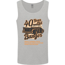 40 Year Old Banger Birthday 40th Year Old Mens Vest Tank Top Sports Grey