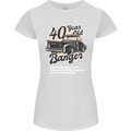 40 Year Old Banger Birthday 40th Year Old Womens Petite Cut T-Shirt White