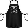 40 Year Wedding Anniversary 40th Funny Wife Cotton Apron 100% Organic Black