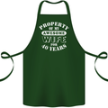 40 Year Wedding Anniversary 40th Funny Wife Cotton Apron 100% Organic Forest Green