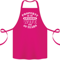 40 Year Wedding Anniversary 40th Funny Wife Cotton Apron 100% Organic Pink