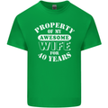 40 Year Wedding Anniversary 40th Funny Wife Mens Cotton T-Shirt Tee Top Irish Green