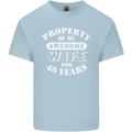 40 Year Wedding Anniversary 40th Funny Wife Mens Cotton T-Shirt Tee Top Light Blue