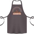 40th Birthday 40 Year Old Ageometer Funny Cotton Apron 100% Organic Dark Grey