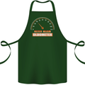 40th Birthday 40 Year Old Ageometer Funny Cotton Apron 100% Organic Forest Green