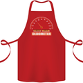 40th Birthday 40 Year Old Ageometer Funny Cotton Apron 100% Organic Red