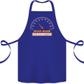 40th Birthday 40 Year Old Ageometer Funny Cotton Apron 100% Organic Royal Blue