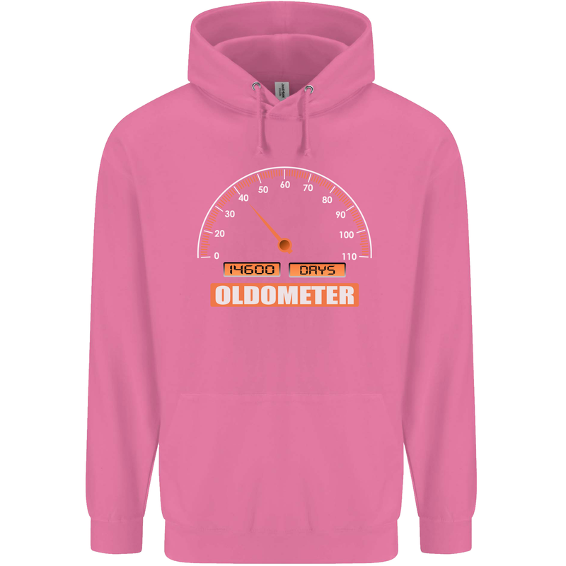 40th Birthday 40 Year Old Ageometer Funny Mens 80% Cotton Hoodie Azelea