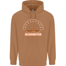 40th Birthday 40 Year Old Ageometer Funny Mens 80% Cotton Hoodie Caramel Latte