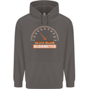 40th Birthday 40 Year Old Ageometer Funny Mens 80% Cotton Hoodie Charcoal