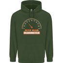 40th Birthday 40 Year Old Ageometer Funny Mens 80% Cotton Hoodie Forest Green