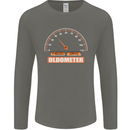 40th Birthday 40 Year Old Ageometer Funny Mens Long Sleeve T-Shirt Charcoal