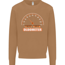 40th Birthday 40 Year Old Ageometer Funny Mens Sweatshirt Jumper Caramel Latte