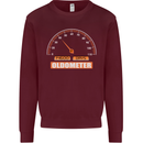 40th Birthday 40 Year Old Ageometer Funny Mens Sweatshirt Jumper Maroon