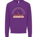 40th Birthday 40 Year Old Ageometer Funny Mens Sweatshirt Jumper Purple