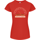 40th Birthday 40 Year Old Ageometer Funny Womens Petite Cut T-Shirt Red
