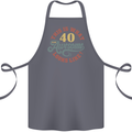 40th Birthday 40 Year Old Awesome Looks Like Cotton Apron 100% Organic Steel