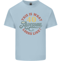40th Birthday 40 Year Old Awesome Looks Like Mens Cotton T-Shirt Tee Top Light Blue