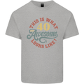 40th Birthday 40 Year Old Awesome Looks Like Mens Cotton T-Shirt Tee Top Sports Grey