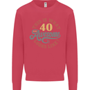 40th Birthday 40 Year Old Awesome Looks Like Mens Sweatshirt Jumper Heliconia