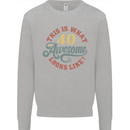 40th Birthday 40 Year Old Awesome Looks Like Mens Sweatshirt Jumper Sports Grey