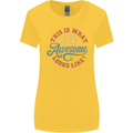 40th Birthday 40 Year Old Awesome Looks Like Womens Wider Cut T-Shirt Yellow