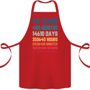 40th Birthday 40 Year Old Cotton Apron 100% Organic Red