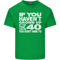 40th Birthday 40 Year Old Don't Grow Up Funny Mens Cotton T-Shirt Tee Top Irish Green